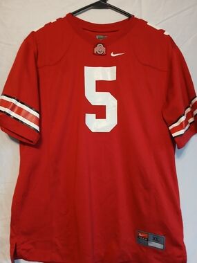 Nike Ohio State Buckeyes Football Jersey #5 XL Red White Black Team Sports
